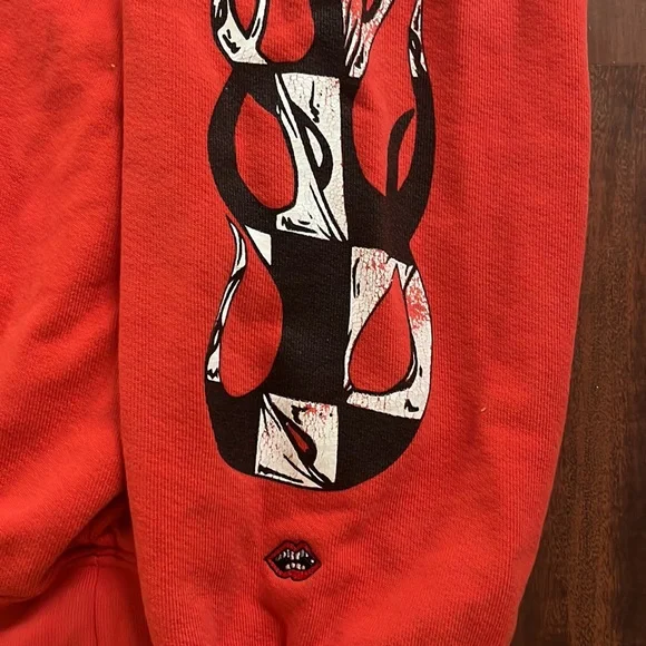 Chrome Hearts Mattyboy red Flame hoodie